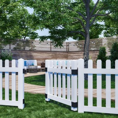 Cerca de jardim em PVC